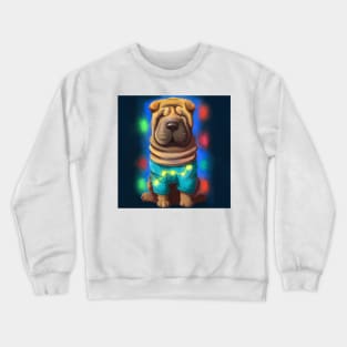 Cute Shar Pei Drawing Crewneck Sweatshirt